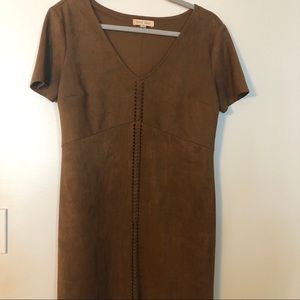 Suede dress